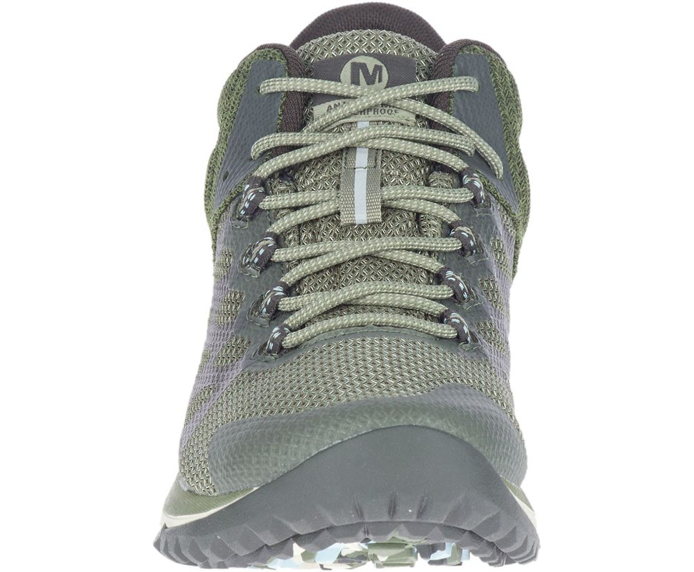 Merrell Sneakers Dame - Antora 2 Mid Waterproof Wide Width - Olivengrøn - JER284379